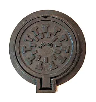 دریچه چدنی گرد لولادار
